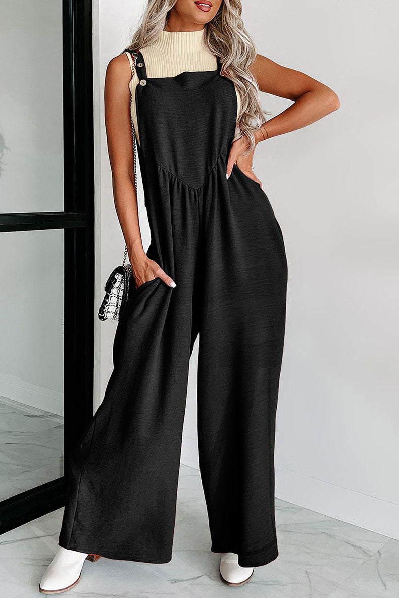 Casual Loose Drooping High Waist Wide Leg Pants For Women