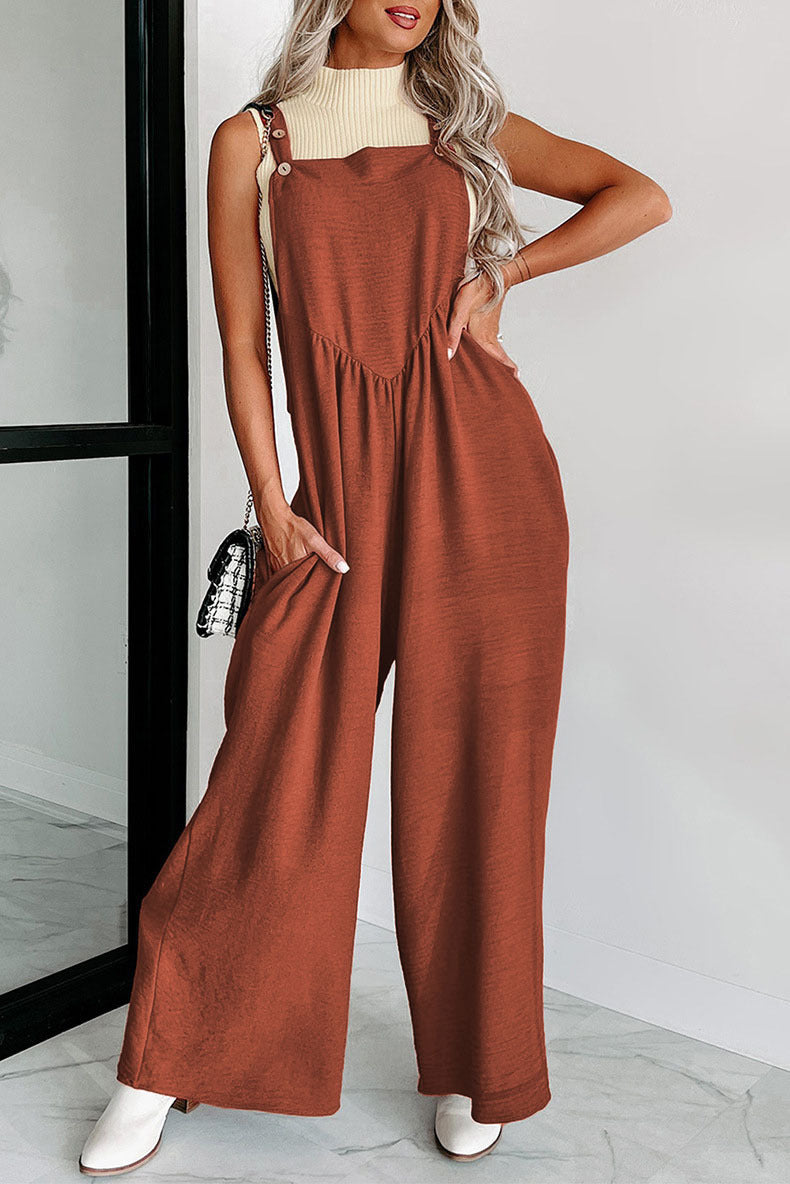 Casual Loose Drooping High Waist Wide Leg Pants For Women
